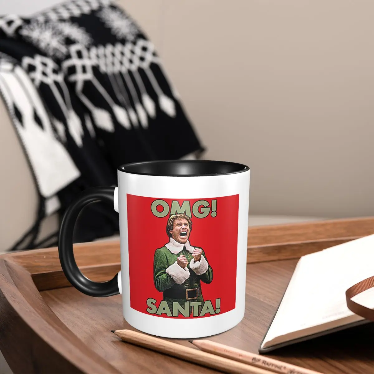 Buddy The Elf Mug Funny Ceramic Coffee Cups Tea Mugs Milk Cup Drinkware Gift for Woman Man