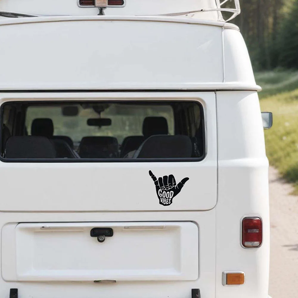 Shaka Hand  Hang Loose Car Decals Surf Good Vibes Van Life Camper Stickers Vinyl Accessories Tuning