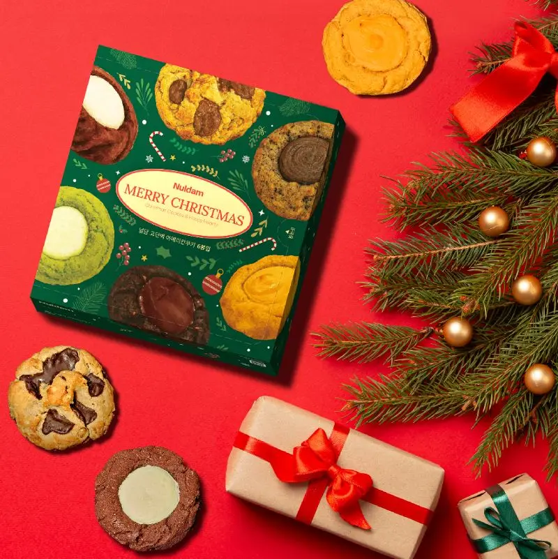 Nuldam High-Protein American Cookies 6 Pieces (6 Types 1 Set) Protein Cookies Whole Wheat 100% Whole Grain