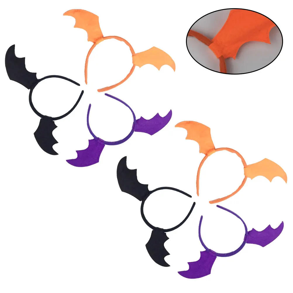 

6pcs Bat Wings Hair Clips Lightweight Non Deformation Kids Comfortable Wear Gifts Costume Parties Carnival Christmas Easter New