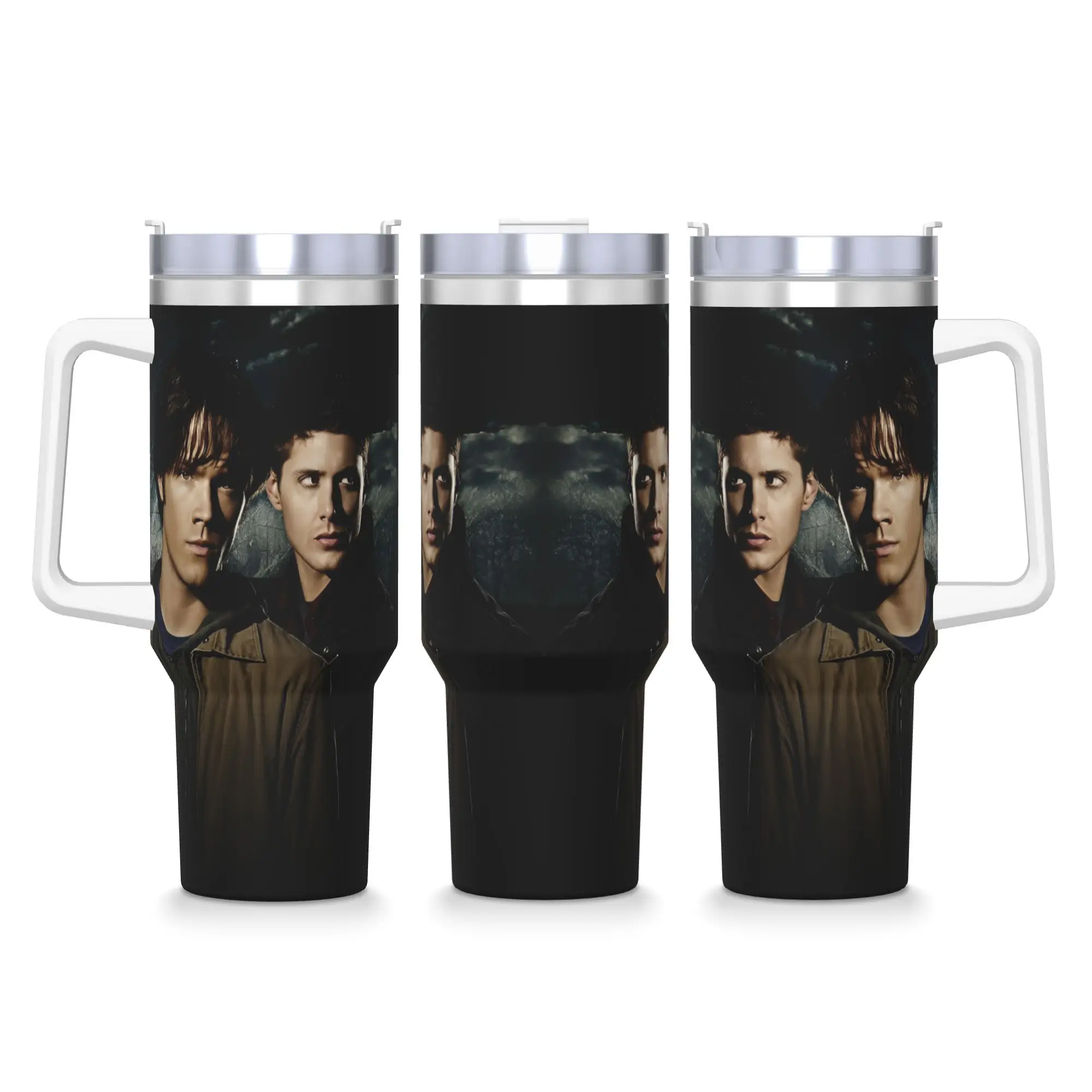 

Стакан из нержавеющей стали, сверхъестественные автомобильные кружки с соломинкой, дорожная бутылка для холодных напитков, воды, сохранение тепла, большие термочашки