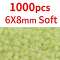 1000 piezas de 6x8 mm blancas