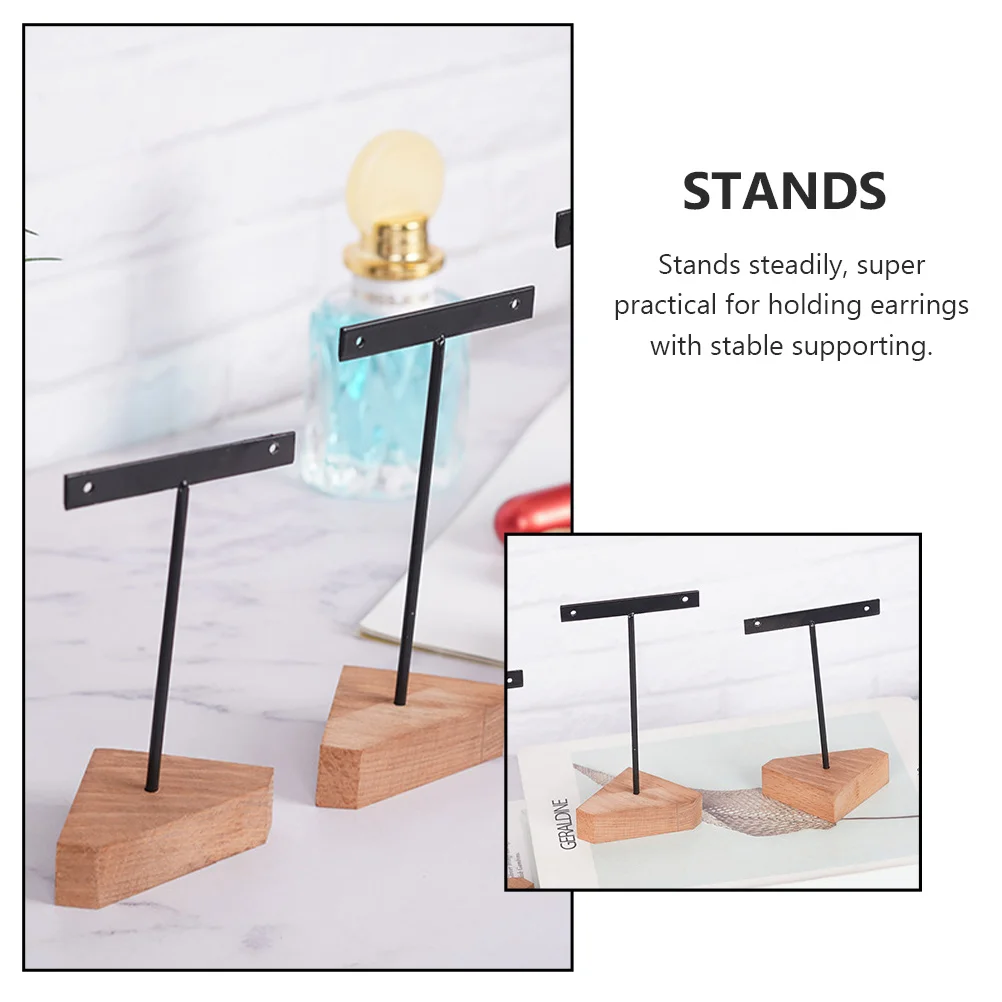 

3pcs Earring Racks Jewelry Display Stands Storage Holder Desktop Earring Shelf Necklace Bracelet Rack For Home Jewelry Store