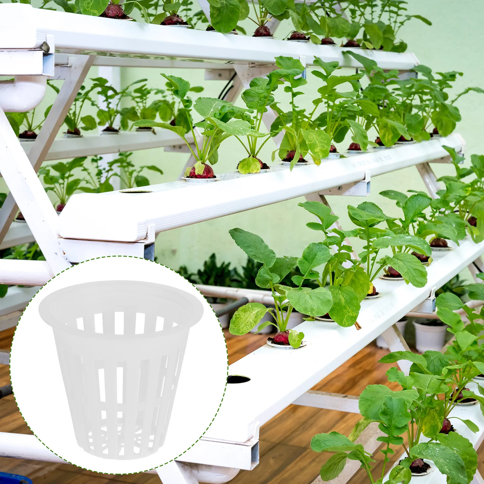 Paniers de plantation de culture en plastique Durable, 10 pièces, pour la croissance hydroponique, Pots de pépinière, gobelets fendus, conteneurs de jardinière