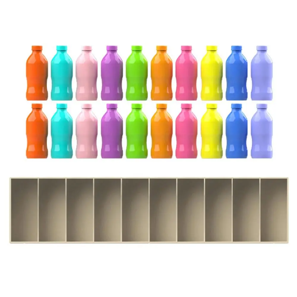 Gioco creativo di abbinamento bottiglie Gioco interattivo di abbinamento della memoria per l'educazione precoce Gioco di riconoscimento del colore Formazione della memoria