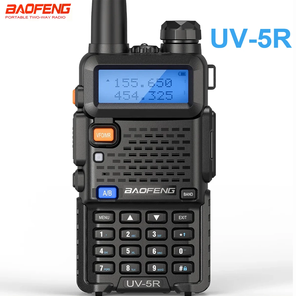 Baofeng UV-5R Walkie Talkie 5W Portable Ham Amateur CB FM Radio Dual Band VHF/UHF Transceiver Two Way Radios Hunting