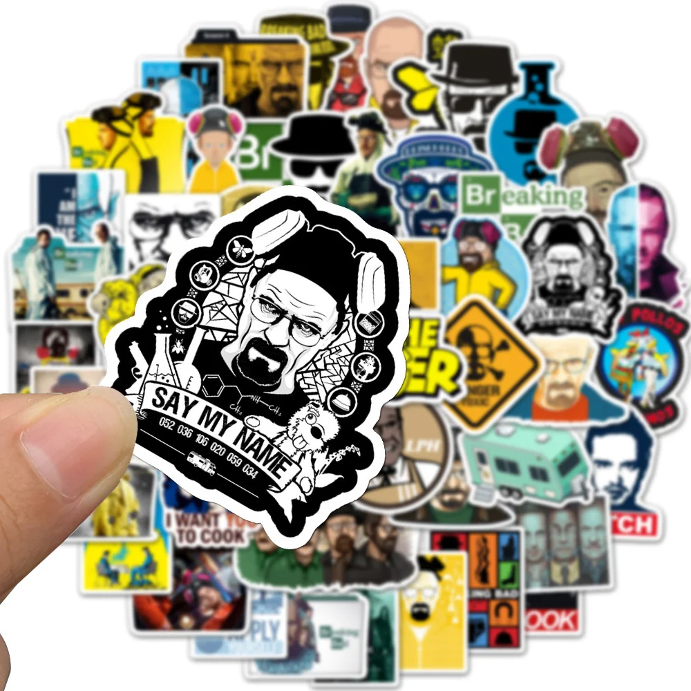 10/30/50 Stück TV-Serien Breaking Bad Aufkleber für Laptop, Skateboard, Motorrad, Wasserdicht, Coole Graffiti-Aufkleber, DIY-Spielzeug