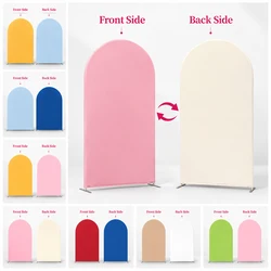 Double Sided Pairing Solid Cover Balloon Arch Background Covers for Wedding Party Decoration Photography Backdrop Supplies