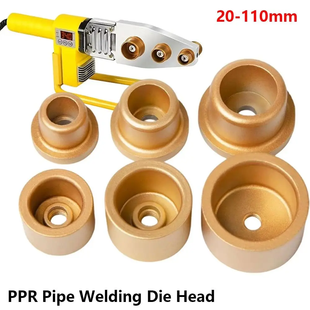 1Pcs 20-110mm PPR Pipe Welding Die Head Non Stick Coating Thickened Design Hot Melt Pipe Die Head Aluminum Alloy Anti Corrosion