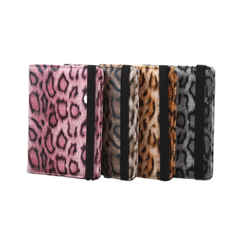 Fashion Leopard Print Passport Holder with Bandage Passport Covers Built-in RFID Shielding Passport Holders Travel Accessories