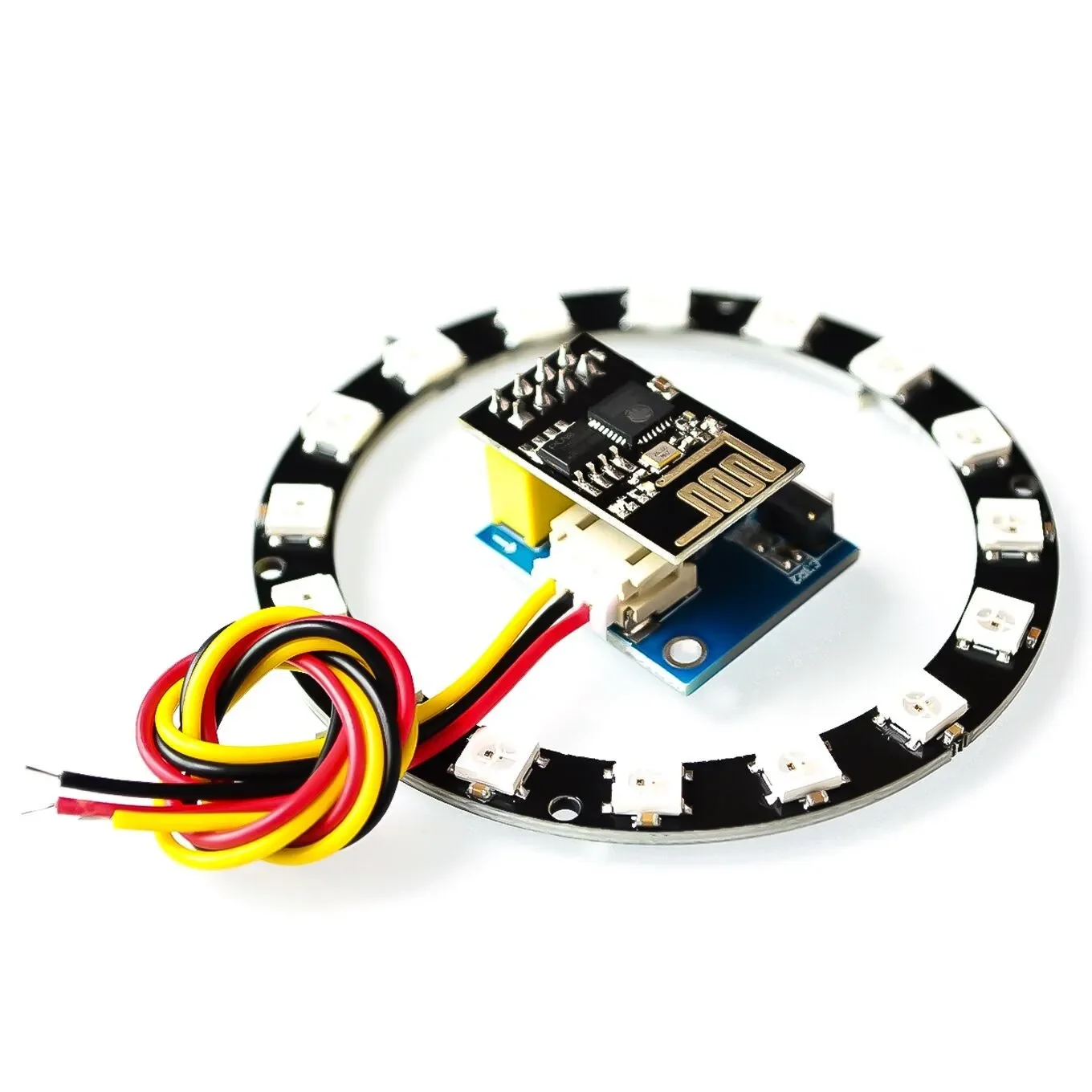 ESP8266 ESP-01 ESP-01S 16BIT RGB LED Controller Module for Arduino IDE WS2812 Light Ring Smart Electronic DIY