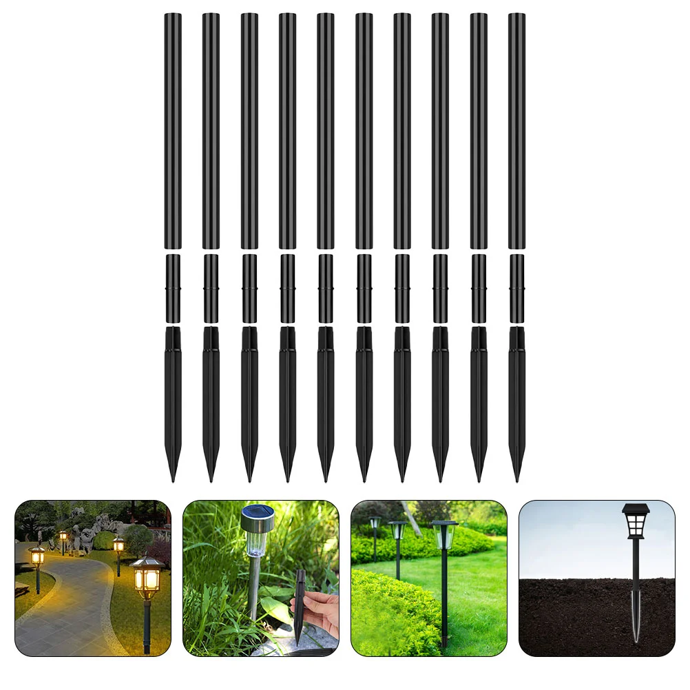 10 Sets Solar Light Stake Landscaping Stake Replacement Solar Light Part solar light stakes stakes for outdoor lights