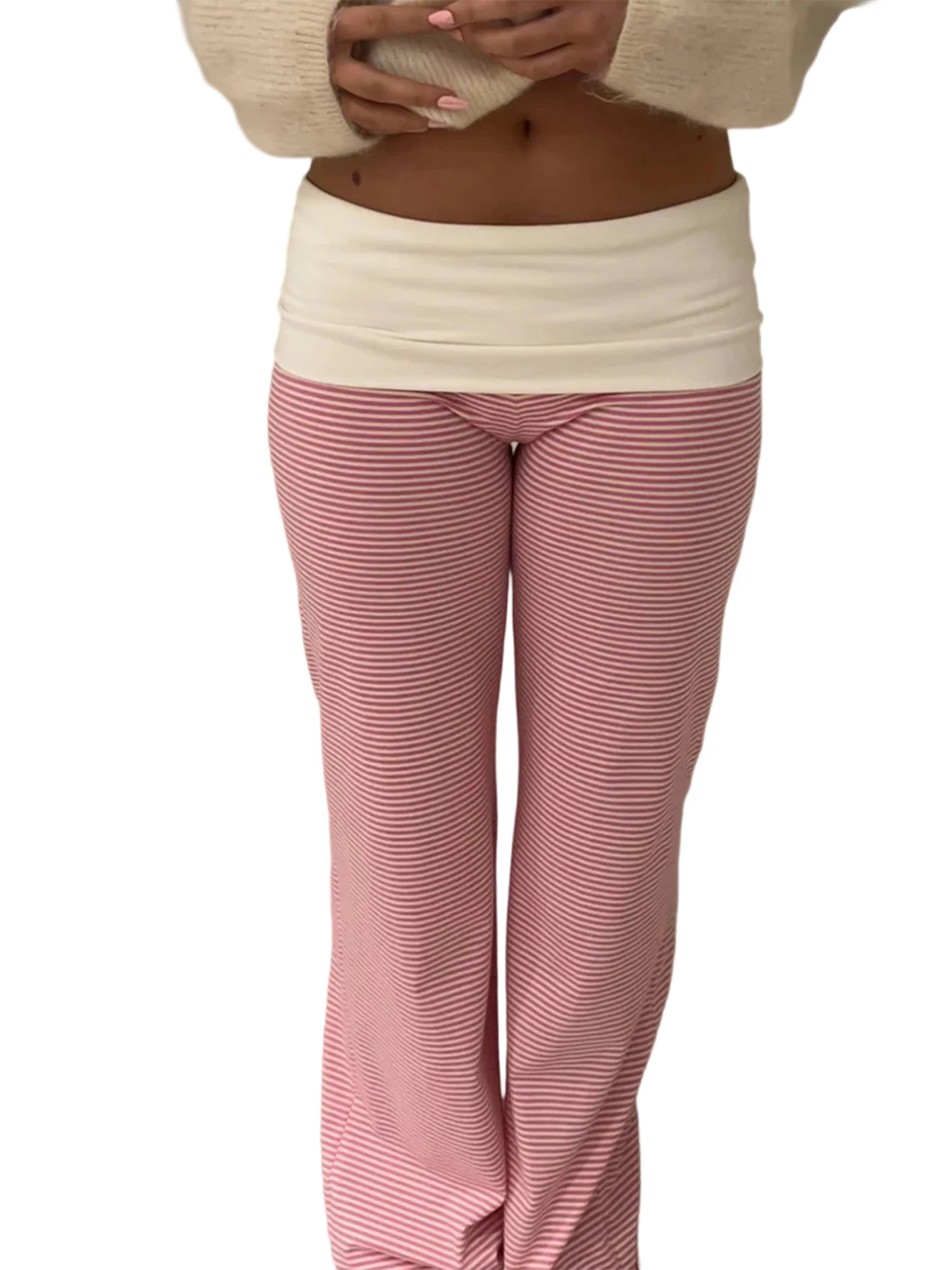 

Женские спортивные брюки на весну и лето с эластичной резинкой, контрастного цвета, прямые брюки для отдыха