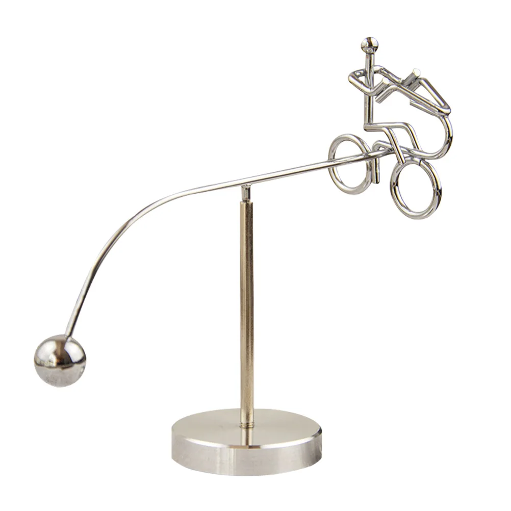 دراجة سوينغ التوازن بهلوان الحديد الفن الزخرفية الحرفية مثالية للمنزل مكتب الفضاء الداخلي جمع هدية الحزب