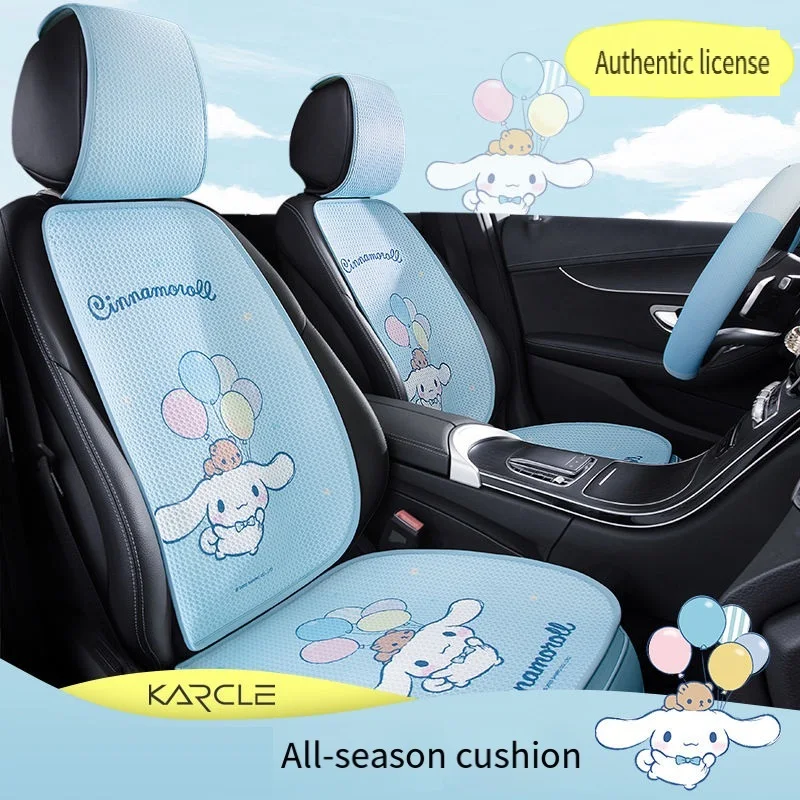 Cinnamoroll Kuromi Cute Printed Car Seat Cushion Backrest Sanrio Cartoon Car Interior Accessories Wear Resistant Anti Slip Pad