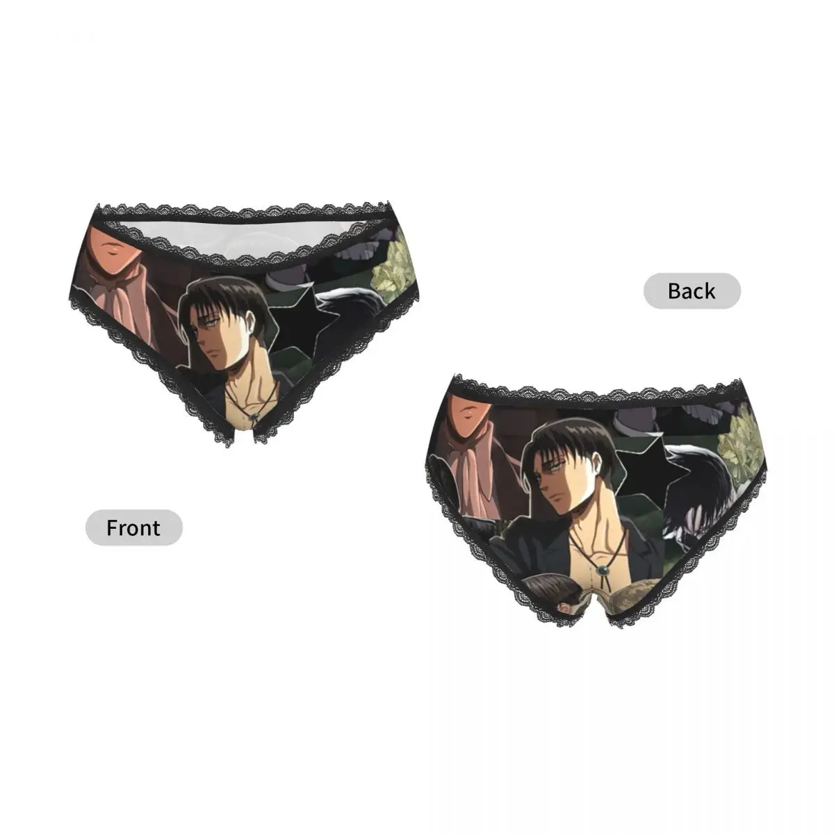 Custom Levi Ackerman Attack On Titan Panties Briefs Women's Comfort Briefs Underwear Breathable Female Underpants