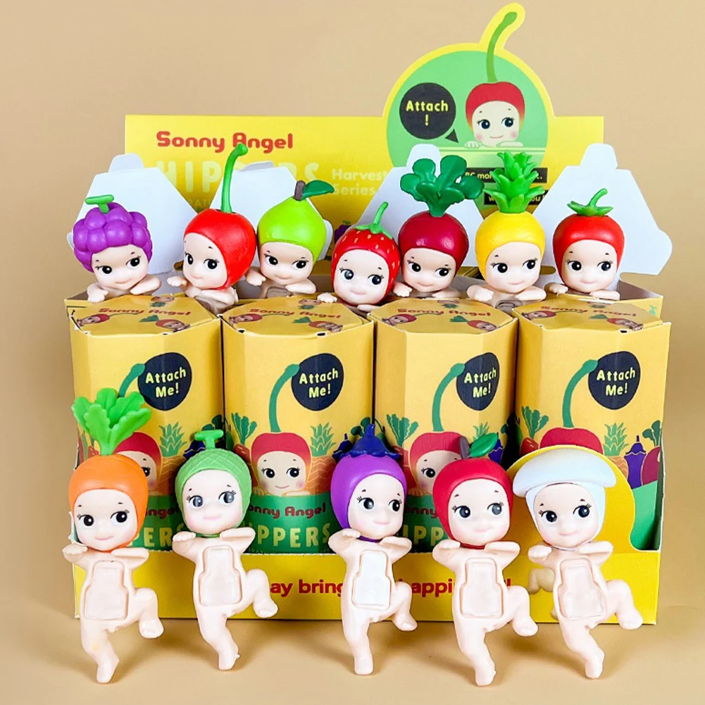 12PCS Sonny Angel  Dinosaur Hippers Series Anime Figures Ornaments Seoul Strawberry Dolls Fans Children Christmas Gifts