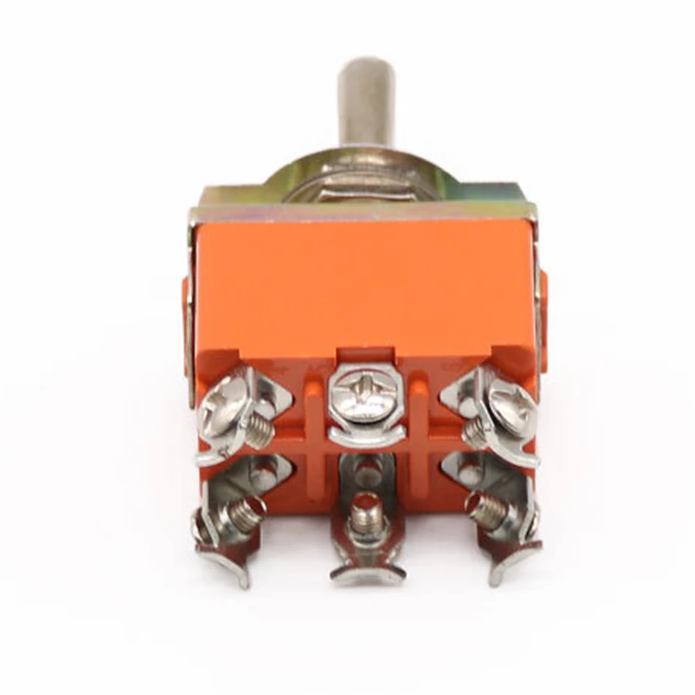 Power Control 12mm Hole Size 6 Pin Switch 3 Position Toggle Switch Appliance 3 Position Switch 250V Rated Voltage