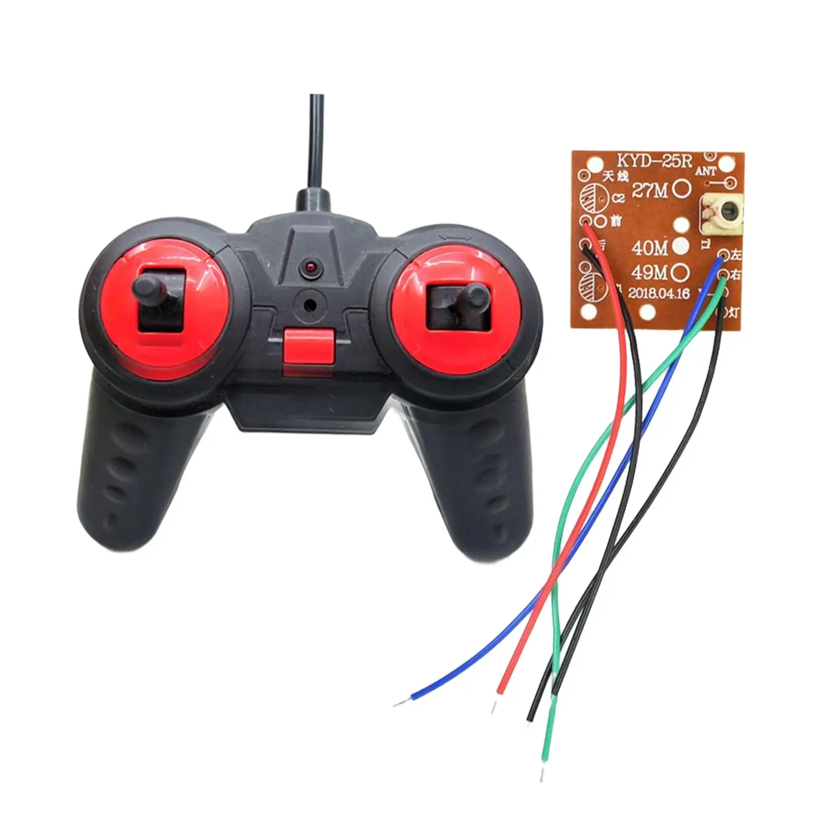 Remote Control with Receiver Board for RC Toy for RC Car Parts Replacement