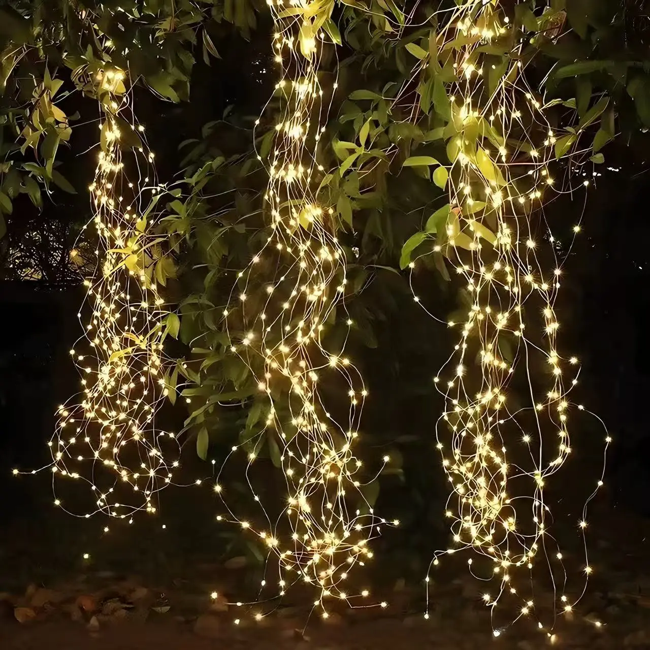 solar-powered-led-vine-lights-outdoor-waterproof-decorative-string-lights-courtyard-garden-atmosphere-lights-wire-connection
