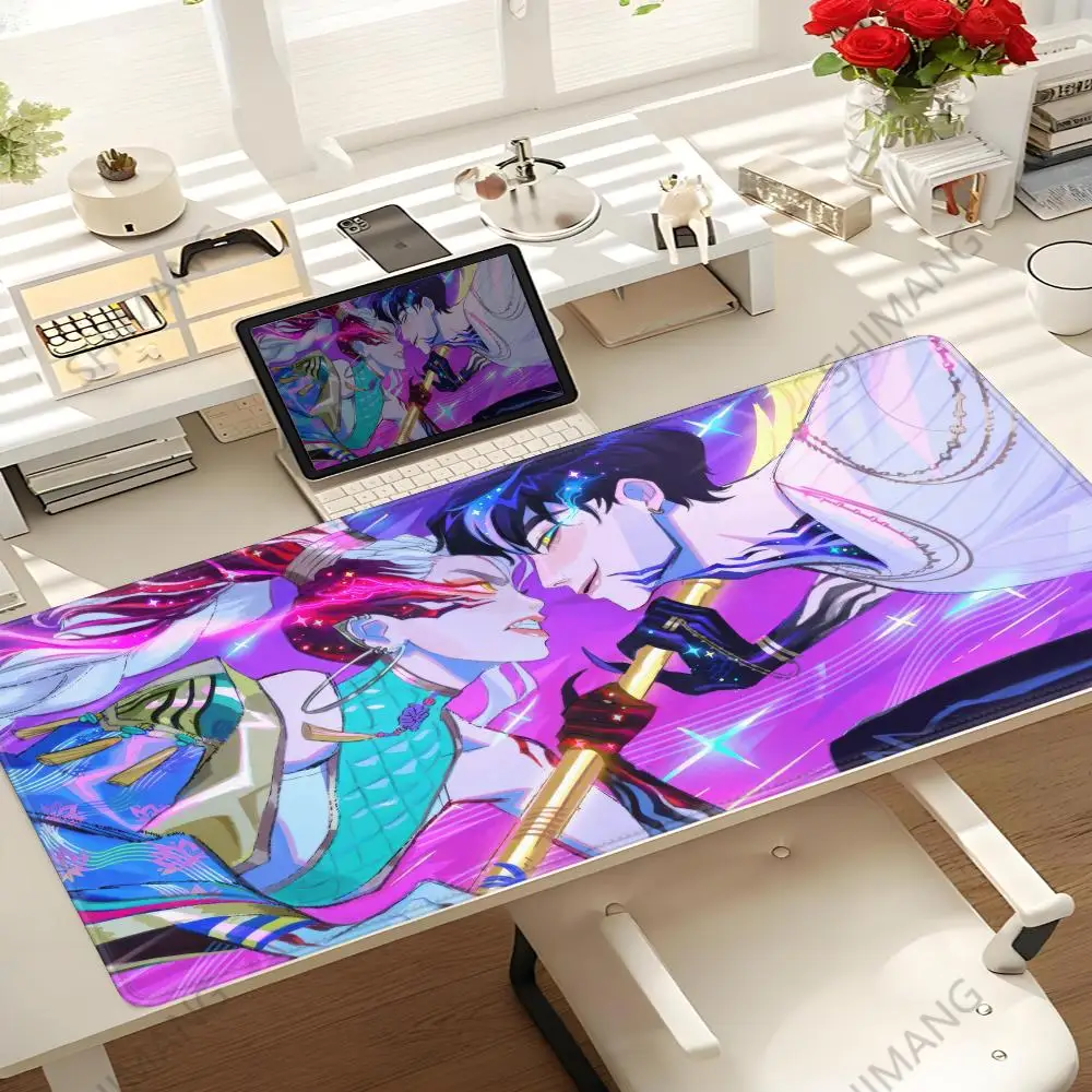 

Anime KPop Demon Hunters Mouse Pad Extra Large Mouse Pad for Gaming, Smooth Surface, Non-Slip, Comfortable, Durable Desk Mat
