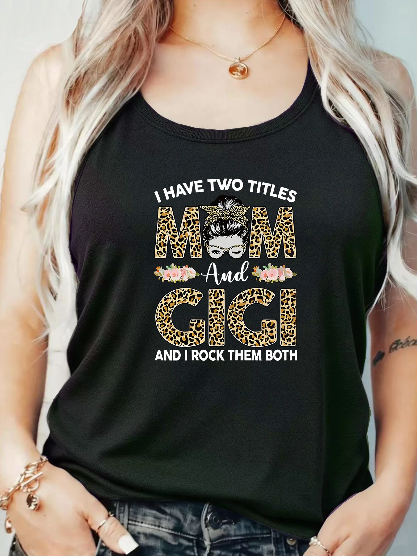 

Loose Fit Printed Pocket T-Shirt for Women with Ribbed Collar round Neck 1-8XL plus Size Comfortable Casual Vest