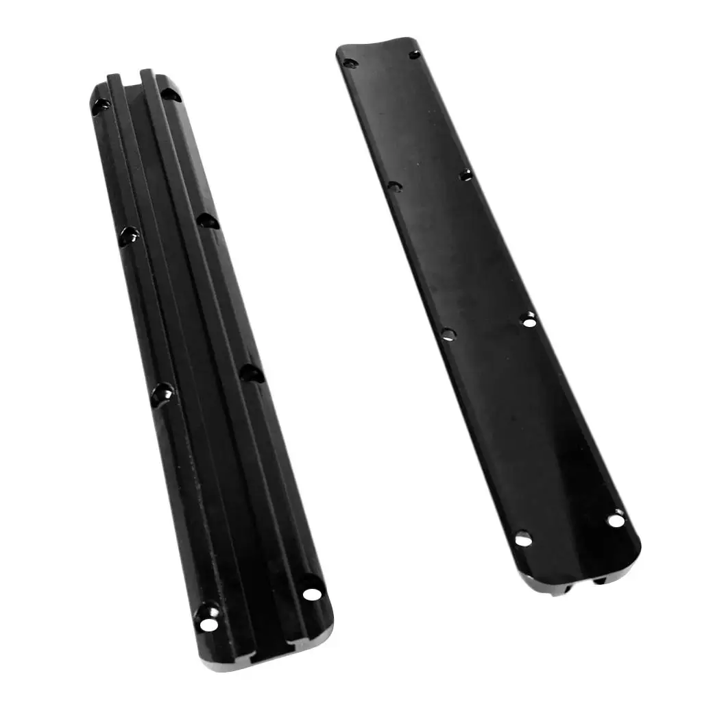 Black Kayak Track Rail System Aluminum Slide Mount Kayak Hardware Fishing Rod Holder for Canoe Boat