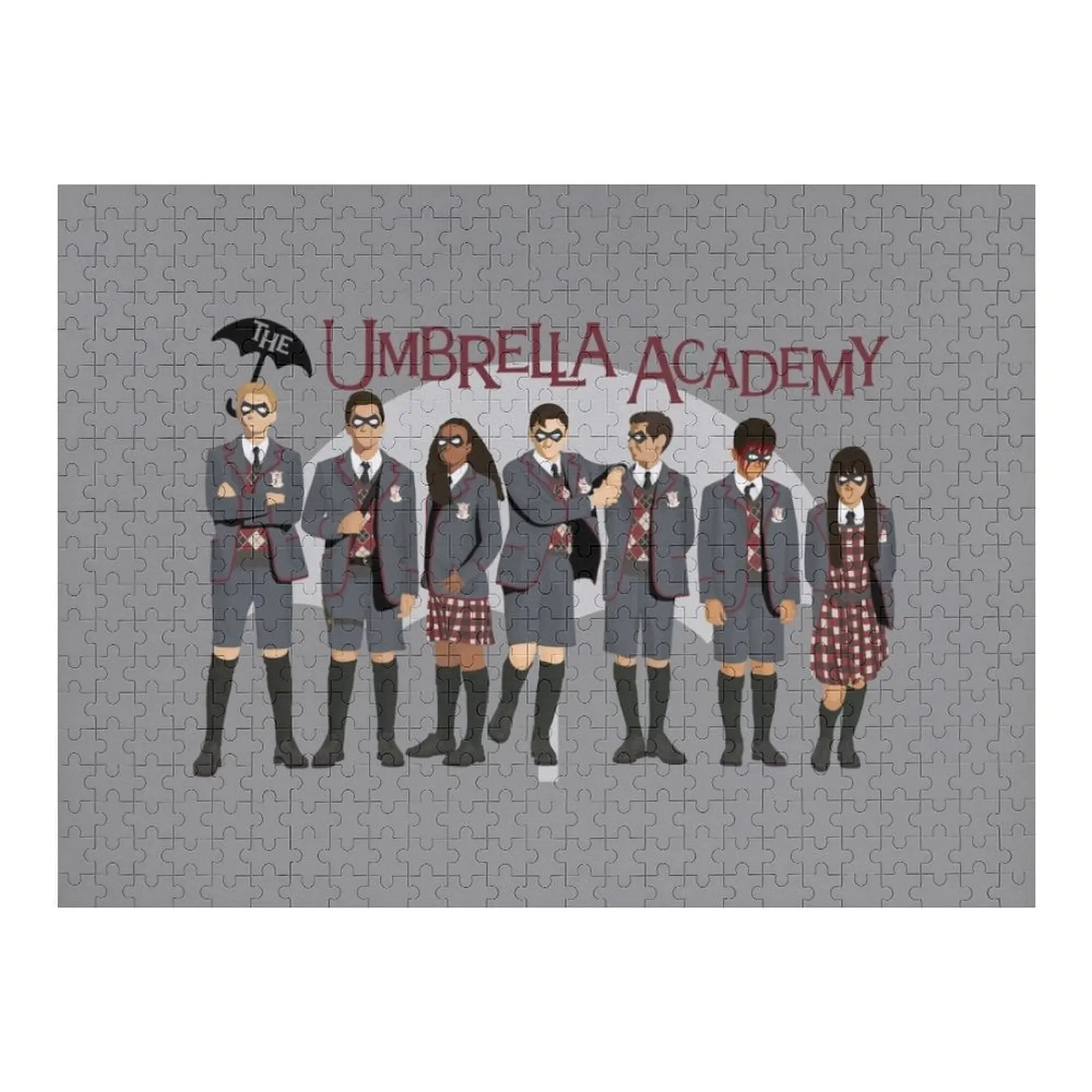 

The Umbrella Academy Group Jigsaw Puzzle Diorama Accessories Custom With Photo With Personalized Photo Custom Wood Puzzle
