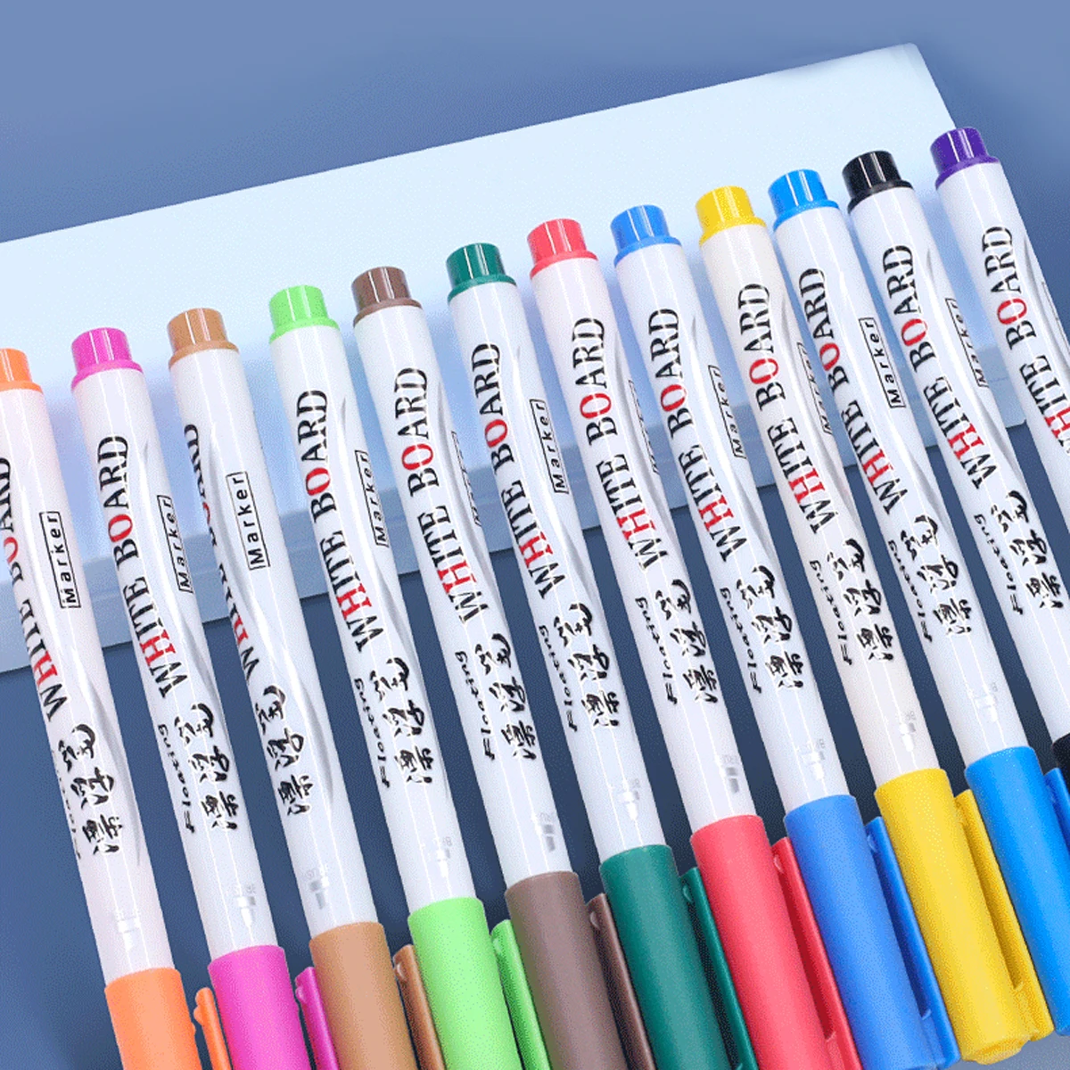 DIY Color Floating Paintbrush Easy Scrubbing Fiber Tip Student Fun Paintbrush Set of 12 Brush Tip Writing Point Ink Color Origin