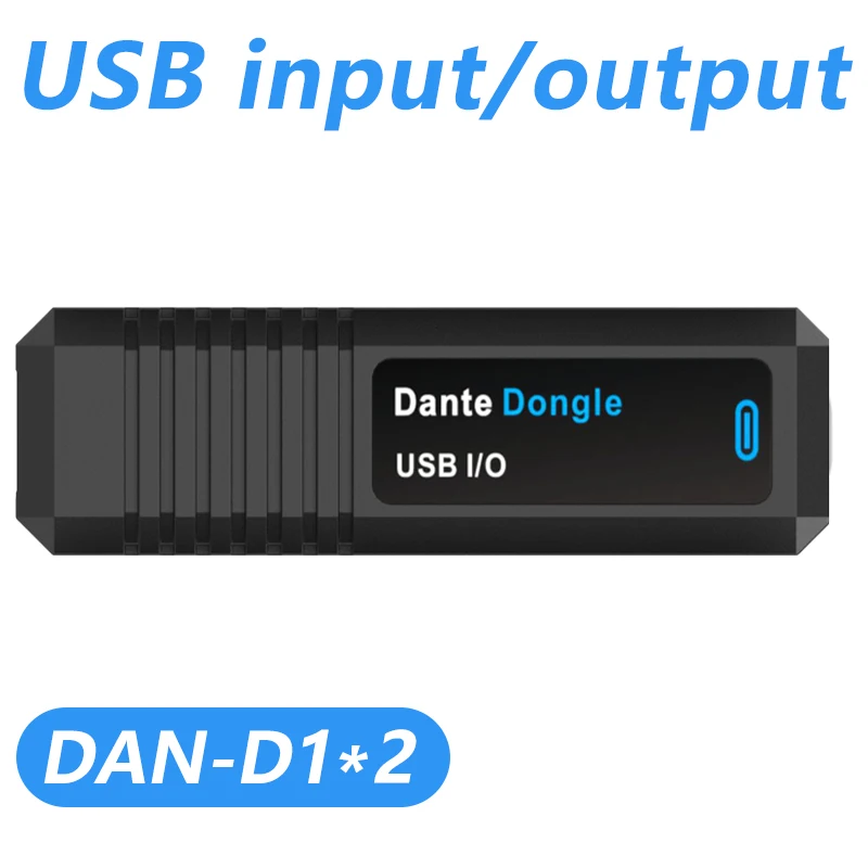 Dante Dongle USB I/O Digital Audio USB Bi-directional Converter D1*2