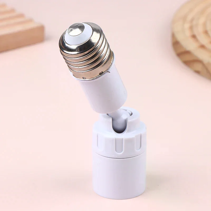 Universal E27 To E27 LED Light Bulb Socket Extender Adapter 360 Degree Rotatable Light Fixture E27 Adjustable Light Bulb Base