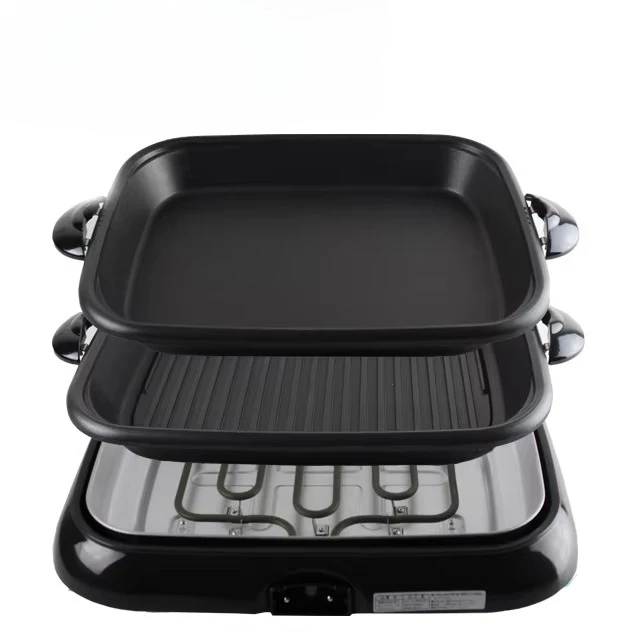 

Multifunctional Electric Fryer Replaceable Non-Stick Grill Cooking Pot