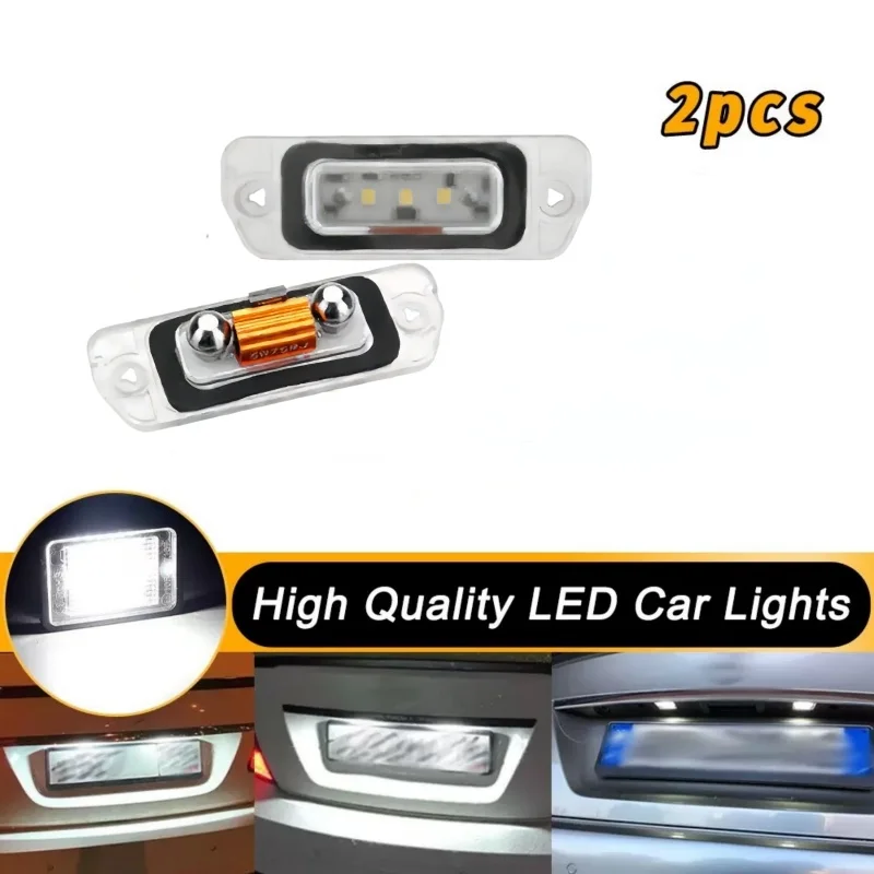 

White LED Number License Plate Light Lamps Car-Styling Number Lamps for Mercedes Benz X164 W164 W251 GL ML R Class 2005-2011