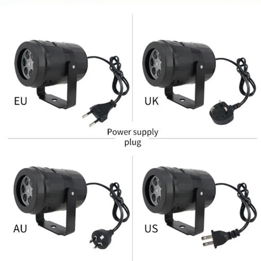 1 قطعة LED الدورية كشاف ضوء 360 درجة الإسقاط لقضاء عطلة عيد الميلاد هالوين الأحداث النوادي الحانات الحانات Ktv غرف