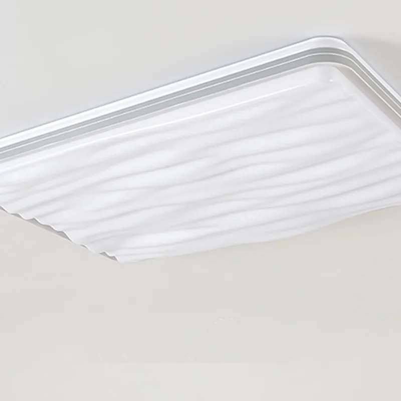 Luz de techo cuadrada LED, lámparas de habitación de comedor de estilo crema claro de tres colores, iluminación redonda blanca muy delgada para dormitorio