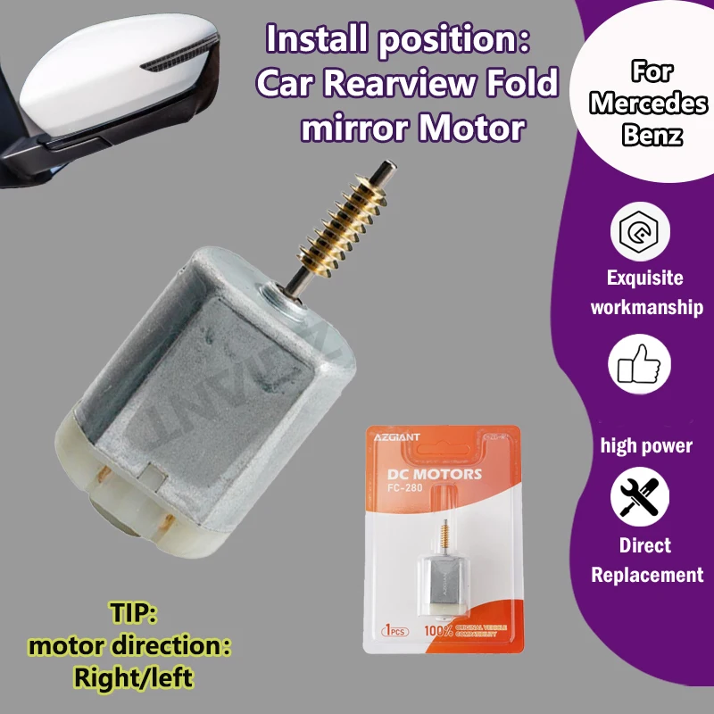 

AZGIANT FC-280SB-16220 Car Electric Folding Exterior Mirrors R L Motor For Mercedes Benz CLS W218 CLS400 CLS550/C218 X218 CLS350