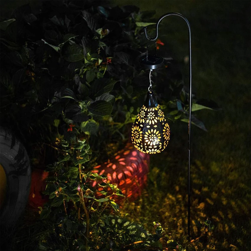 Hanging Solar Lights Outdoor Garden LED Lights Waterproof Decorative Light for Garden Patio Yard Lawn Path