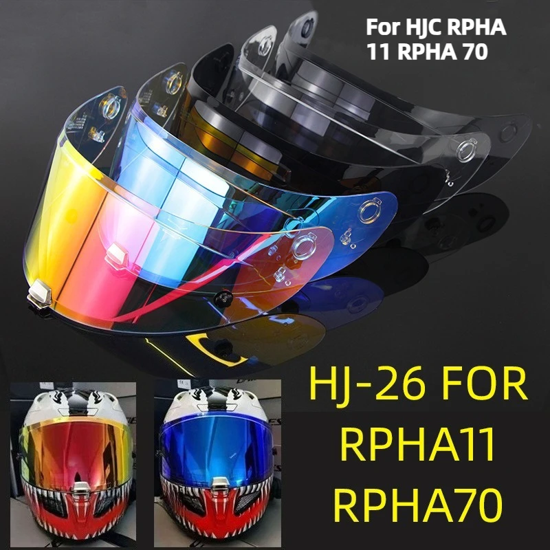 HJ-26 Motorcycle Helmet Revo Visor Lens for HJC RPHA 11 RPHA 70 Windshield Anti UV Dust Proof Shield