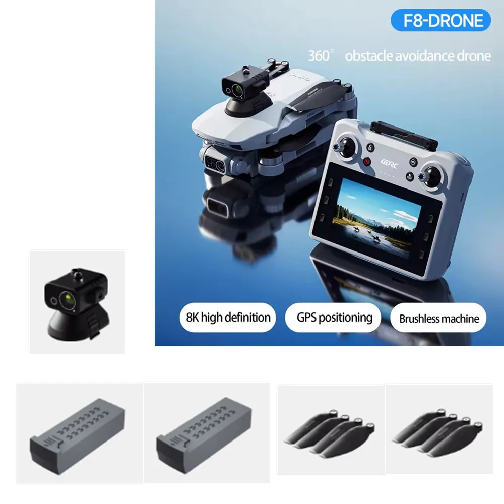 

4D-F8 MAX Accessories Battery 7.4V 2500mAh / Propeller Maple Leaf / For F8 MAX GPS Drone Spare Parts F8 MAX Batteries