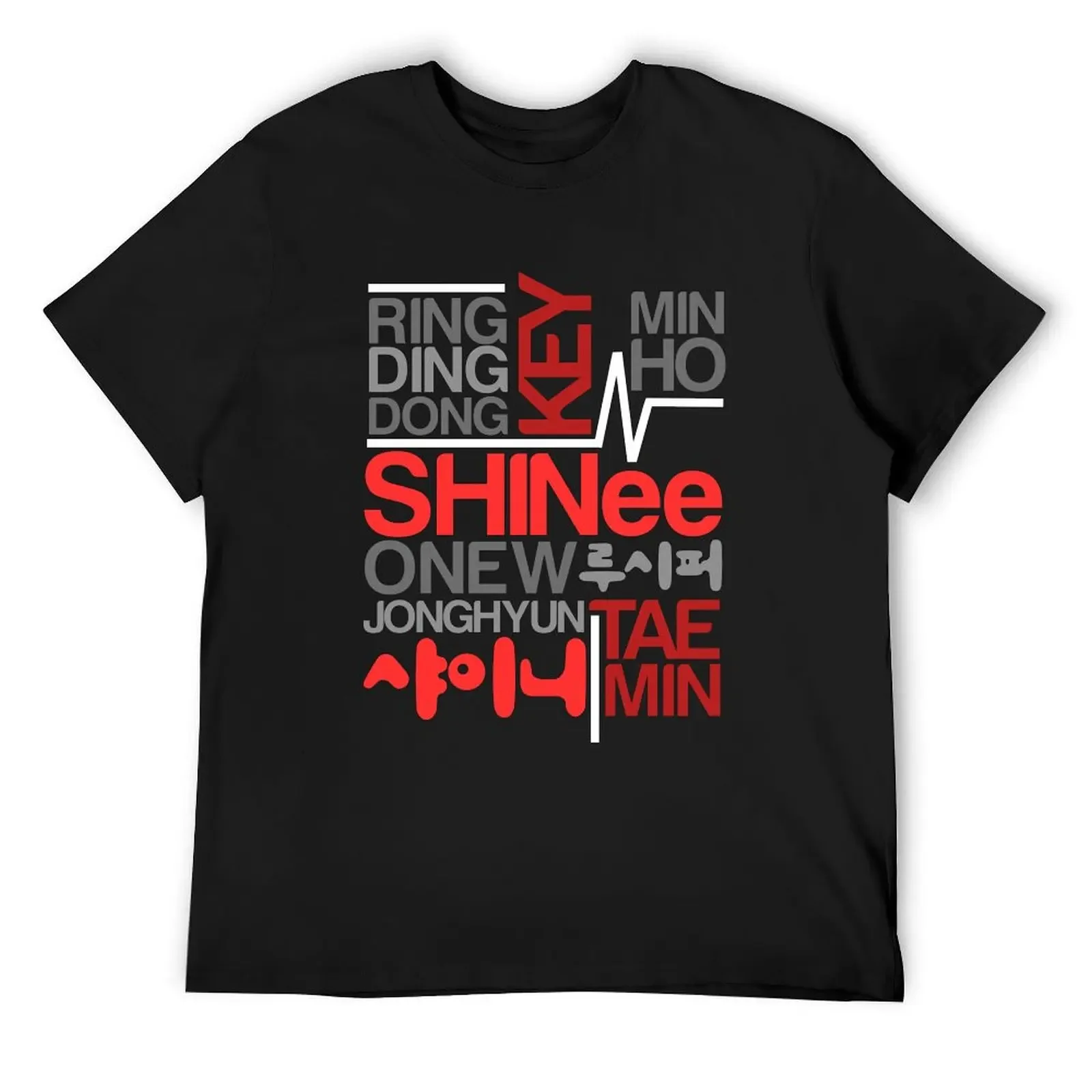 RGW SHINee T-Shirt customs tops street wear oversized t shirt men