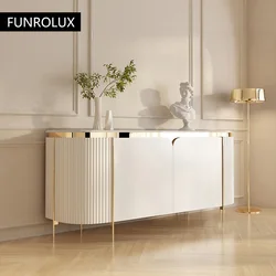 Modern Simple Marble Dining Side Table Entrance Cabinet Sideboard  Partition Decorative Cabinet Entry Storage Cabinet