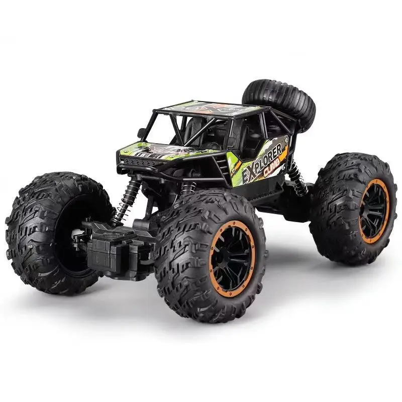 Cross-border remote control off-road vehicle alloy charging version kidsren\'s boy large remote control car four-way climbing ...