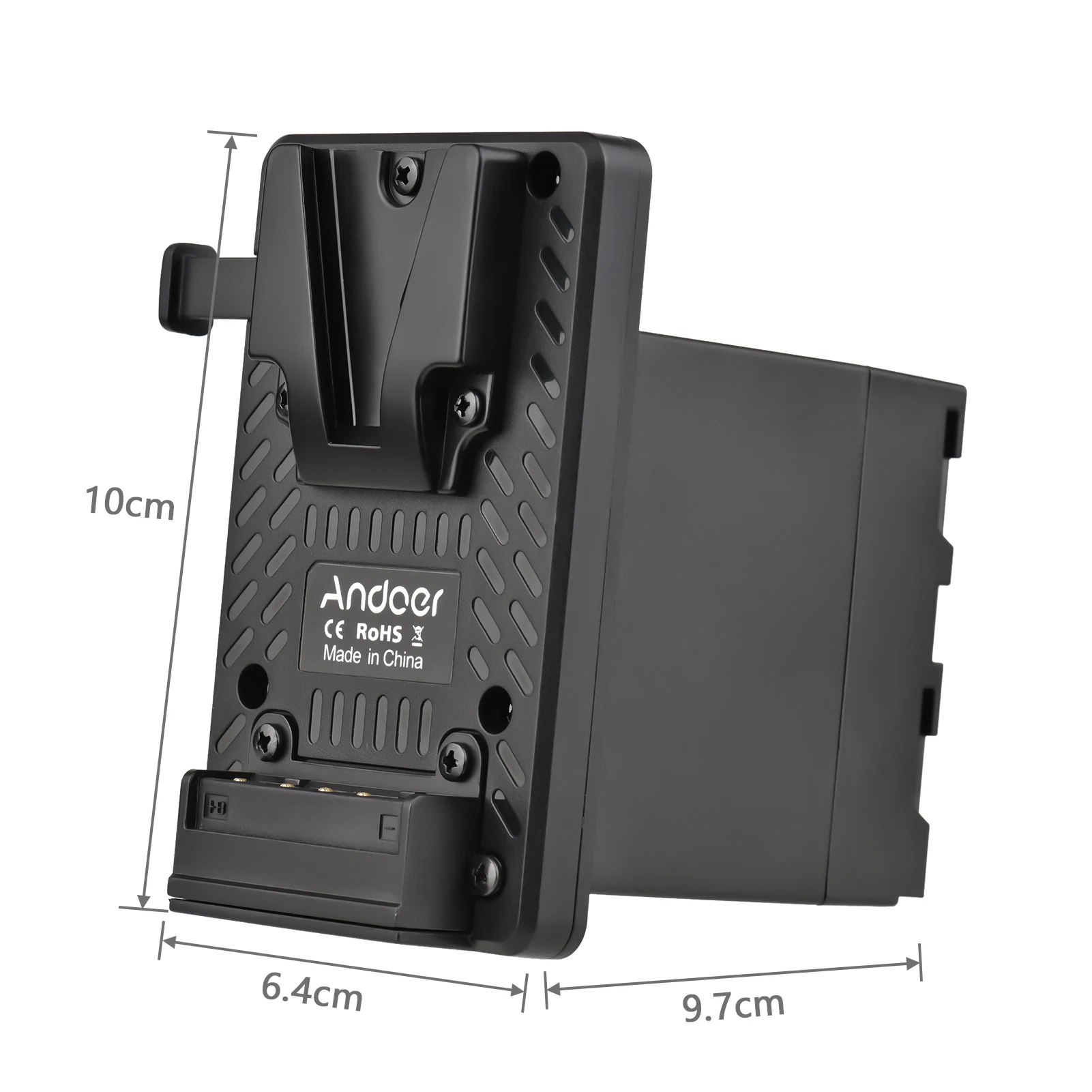 Andoer V-Lock V Mount Battery Plate to NP-F Dummy Battery Adapter Battery for Sony PXW-Z150/HXR-MC2500/MC1500C/NX3/5R/5C/100/200