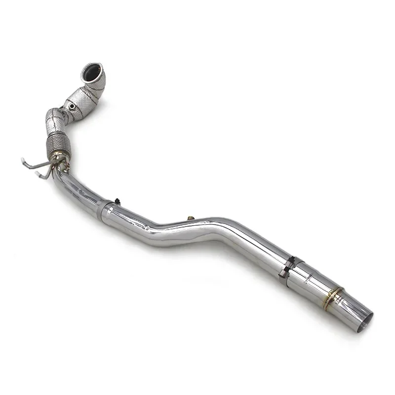 Section High flow Pipes branch downpipe Exhaust Pipe with For VW GOLF 8R 2019-2022