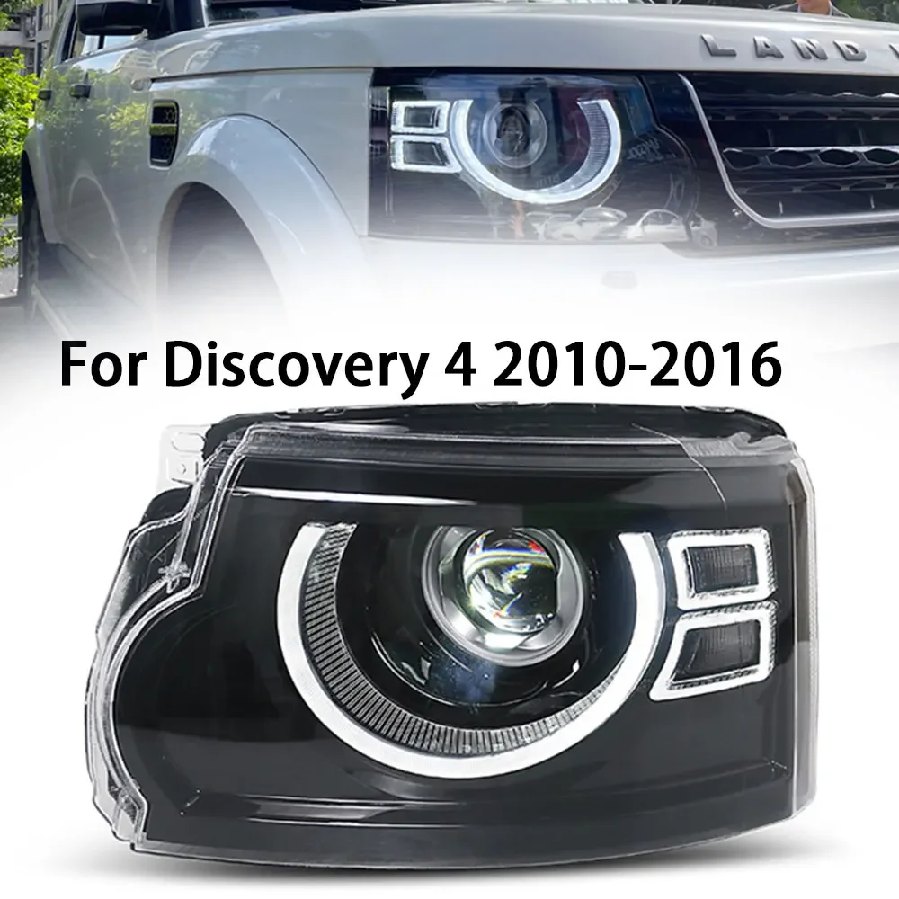 

Car Front Lights For Land Rover Discovery 4 Headlights 2010-2017 LED DRL Running lights With Dynamic Turning Signal