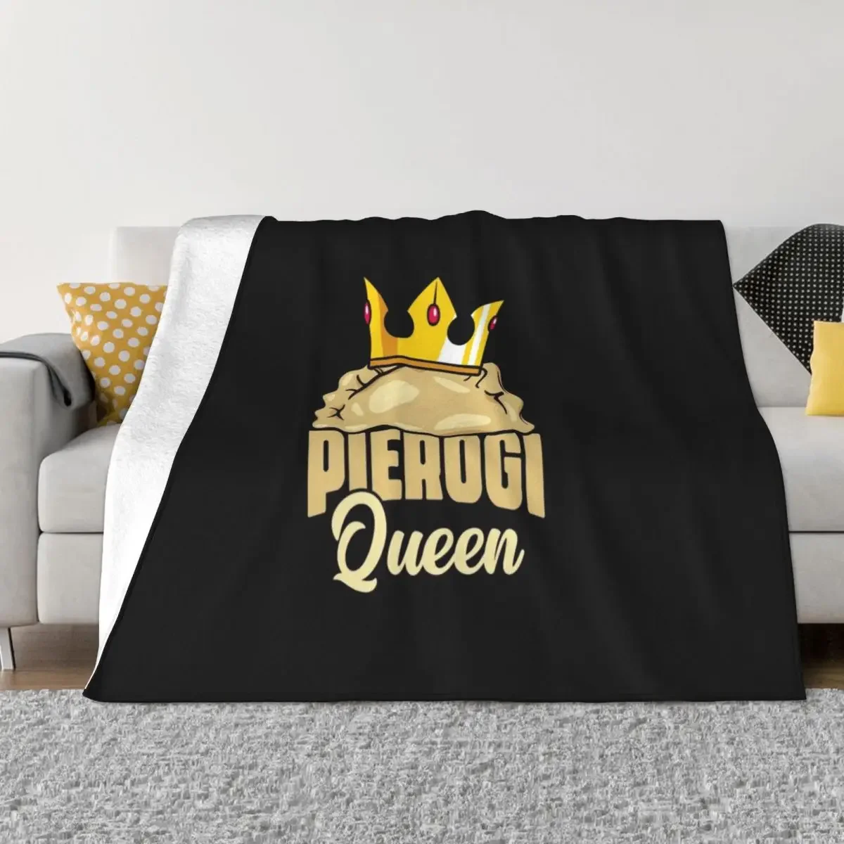 Pierogi Queen A Polish Food Cuisine For Poland Dumpling Fans Throw Blanket Moving Sleeping Bag Cute Plaid Summer Blankets