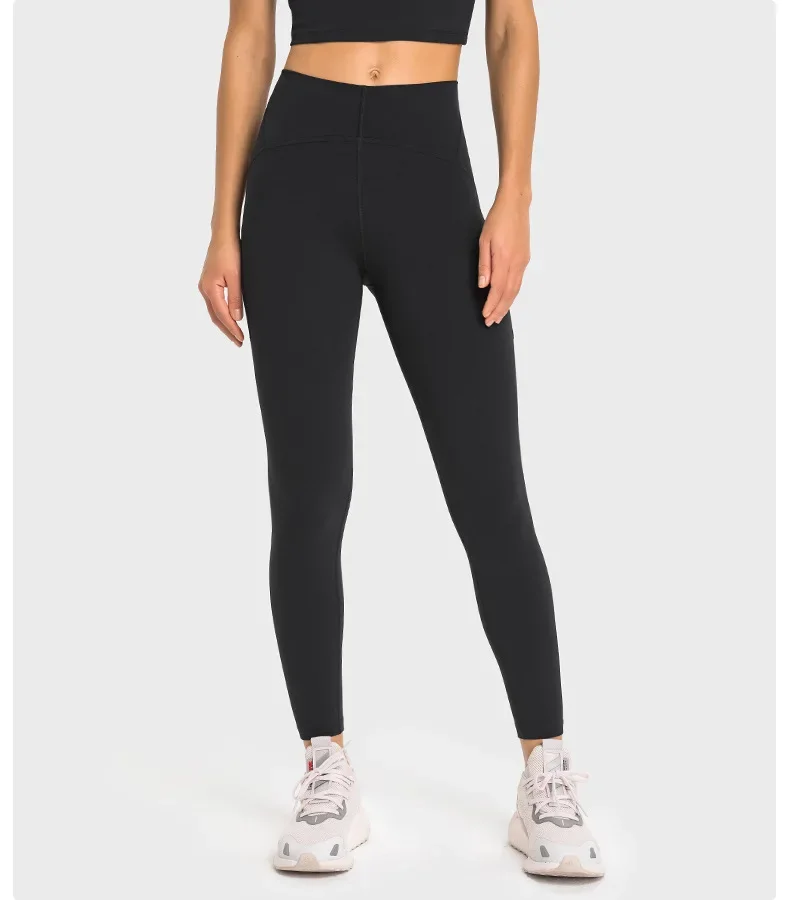 Wunder-mallas de gimnasio de gran altura para mujer, pantalones de Yoga de apoyo elásticos de cuatro vías, 25 pulgadas, sensación desnuda, mallas de entrenamiento que absorben el sudor