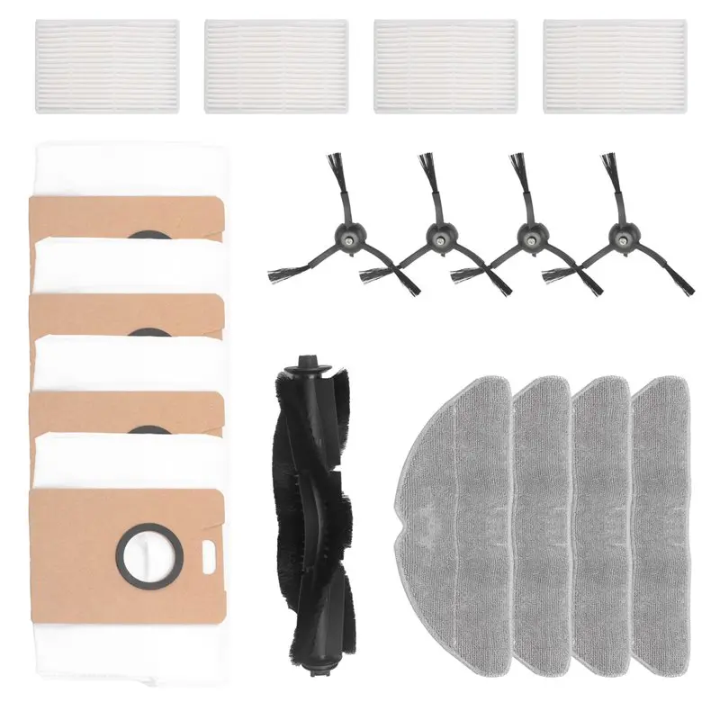 AA94-For TP-Link Tapo RV30 Max / RV30 Max Plus / RV20 Max / RV20 Max Plus Parts Side Brush HEPA Filter Mop Pads Dust Bags