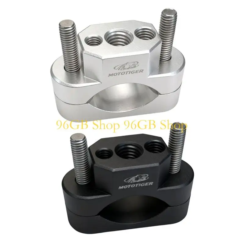 96GB Motorcycle Mirror Extension Mount with Clamp and Threaded Points
