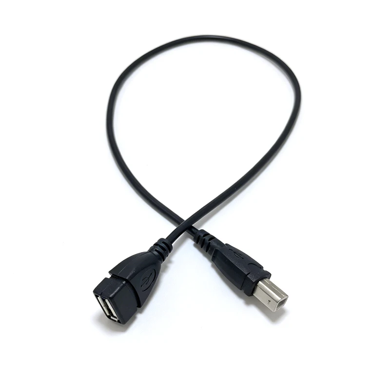 Kabel USB 2.0 A Żeński na B Męski 50cm do Drukarki i Skanera - zdjęcie 1